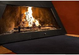 RRP £69.99 TEXFIRE - Flame retardant carpet (59"x39"/150x100cm), fireproof mat for fireplace hearth,