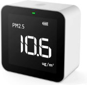 RRP £72.99 Temtop Air Quality Monitor, M10 Air Quality Detector for PM2.5 HCHO TVOC AQI with Real