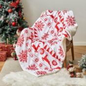 RRP £19.99 MIULEE Sherpa Fleece Throw Blanket Soft Fluffy Double-Sided Decorative Microfiber Solid