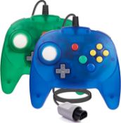 RRP £35.99 Miadore 2 Pack N64 Controller Wired Gamepad Joystick Compatible with N64 Console
