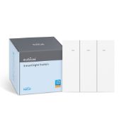 RRP £32.99 BroadLink Smart Wall Light Switch, 3-Gang Single Live Wire Switch, No Neutral or