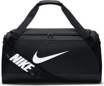 RRP £49.99 Nike Men Brasilia 6 Duffel Bag - Black/Black/White, 71.1 x 28 x 33 cm