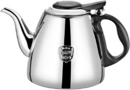 RRP £23.99 Tea Kettle Stovetop Safe - Stovetop Teapot - Stainless Steel Stove-top Teapot Tea