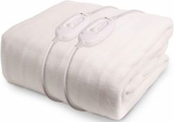 RRP £79.99 Homefront Electric Blanket Super King Size Dual Control 203x182CM Fitted Heated