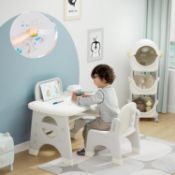 RRP £84.99 BanaSuper Kids Drawing Table and Chair Set with Erasable Board Watercolor Pens Children
