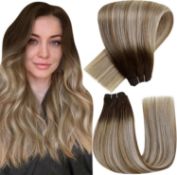 Approx RRP £250, Collection of Hetto Human Hair Extensions, 7 Pieces