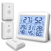 RRP £34.99 Brifit Wireless Digital Hygrometer Thermometer, Indoor Outdoor Thermometer with 3