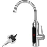 RP £52.99 Electric Instant Heater Tap 220V,WMLBK Stainless Hot Water Kitchen Tap with LED Digital