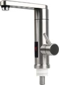 RRP £49.99 Instant Hot Water Faucet Tap,Stainless Steel Electric Hot and Cold Mixer Water Heater
