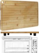 RRP £29.99 laffeya Cutting Board Wooden Chopping Board