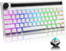 RRP £34.99 60% Mechanical Gaming Keyboard Type C Wired/Wireless Bluetooth 19 Chroma RGB Backlight