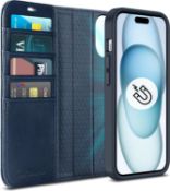 RRP £125 Set of 5 x TUCCH Detachable Case for iPhone 15 Plus (6.7") 2023, 2 in 1 Blue