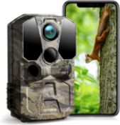 RRP £89.99 CEYOMUR Wildlife Camera, 4K 40MP WiFi Bluetooth Trail Camera with 120° Motion Sensor 0.2s