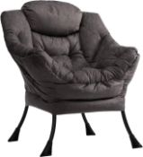 RRP £128.99 HollyHOME Armchair Accent Chair Lazy Chair Relax Lounge Chair with Armrests Modern