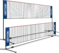 RRP £44.99 Boulder Sports Badminton Net Set - Portable Tennis, Pickleball and Volleyball Net with