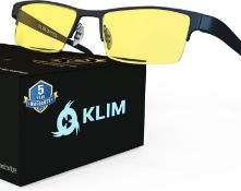 RRP £24.99 KLIM Optics + Blue Light Blocking Glasses + Reduce Eye Strain and Fatigue + Gaming