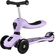 RRP £42.99 ASC 2in1 Scooter/Push Along with Seat - Sprung Tilt Steering - 2 Position, Sit or Stand -