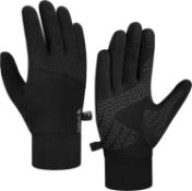 RRP £100 Lot of 10 x Natugloe Running Gloves Touchscreen Anti-Slip Winter Gloves Lightweight Thermal