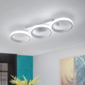 RRP £28.99 Modern LED Ceiling Lights, 32W 2500LM Hight Bright Ceiling Lamps, Cold White 6000K, White