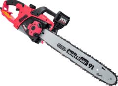 RRP £69.99 Excel 16" Electric Chainsaw Wood Cutter 2400W/240V ~ 50Hz - 150ml Oil Tank - 6m Cable