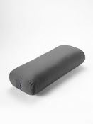 RRP £39.99 Yogamatters Organic Cotton Rectangular Bolster | Removable Washable Cover | Yoga