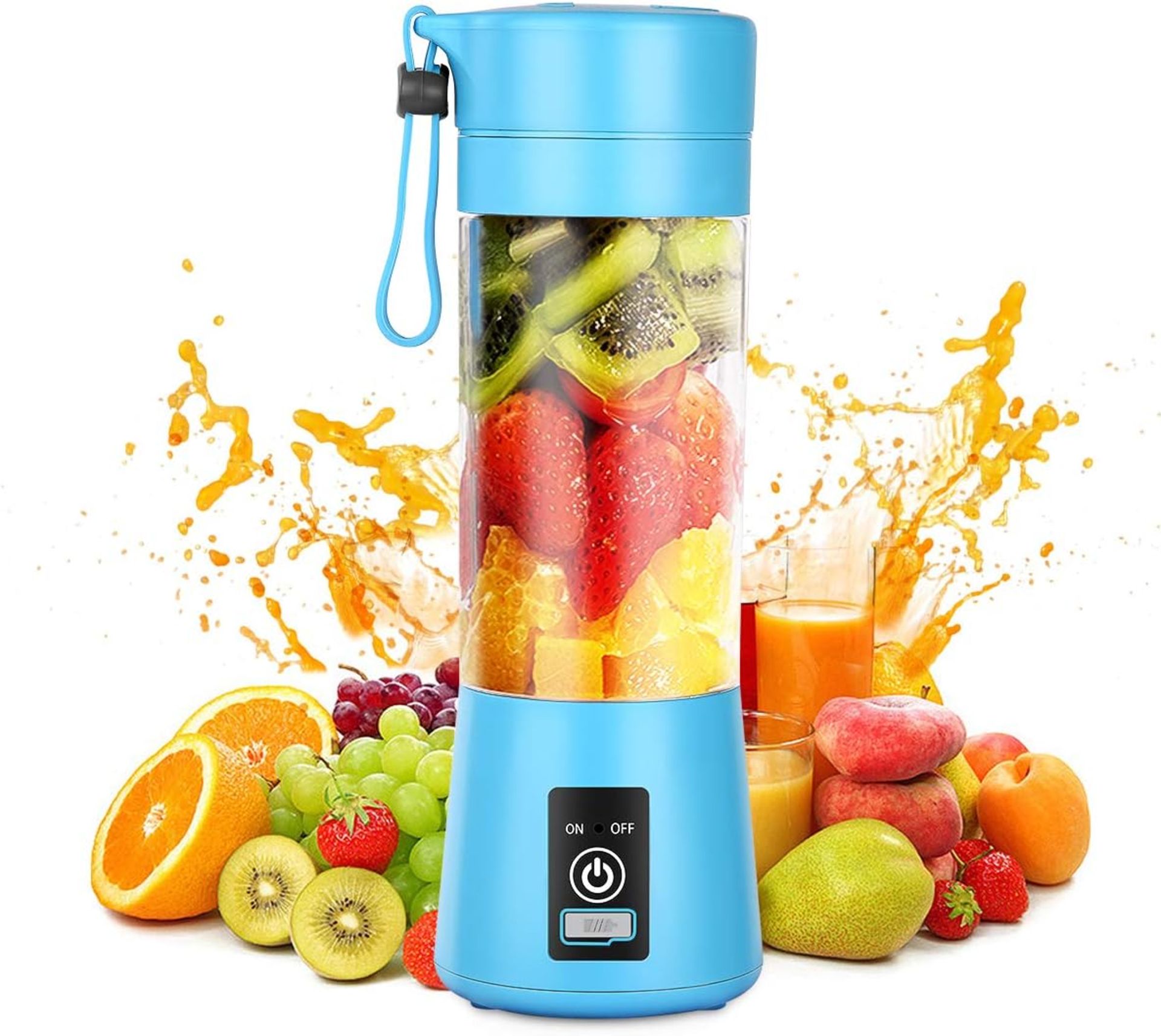 Portable Blender Bottle for Shakes and Smoothies, Multi-Function & USB Rechargeable Fresh Juicer