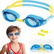 Set of 3 x Vgooar Kids Swimming Goggles, Anti Fog Leak Proof Swimming Goggles, Quick Adjust