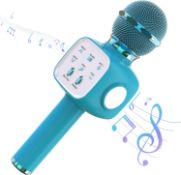 RRP £112 Set of 8 x Karaoke Wireless Microphone for Kids Popular Singing Wireless Bluetooth