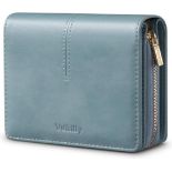 RRP £20.99 Vulkitty Wallet for Women Ladies Purse Leather Card Holder RFID Blocking with Zipper Coin