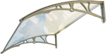 RRP £49.99 Frosted Door Canopy | Strong Shelter Roof protecting Patio, Doors & Windows, from natural