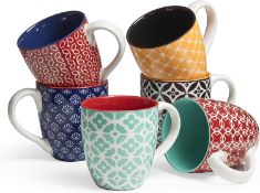 RRP £46.99 DOWAN Coffee Mugs Set of 6 - 19oz/560ml Ceramic Mugs Set - Large Tea Coffee and Hot