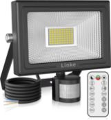 RRP £26.99 Linke 60W Security Lights Outdoor Motion Sensor, 5200LM Super Bright PIR Floodlights with