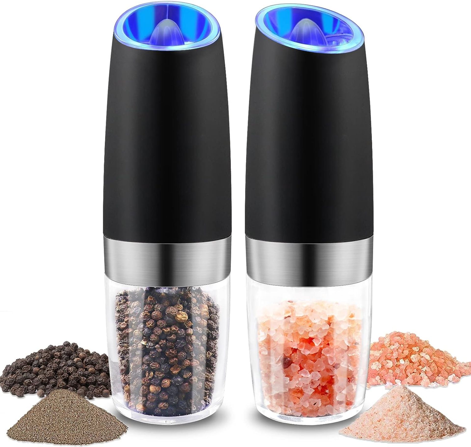 RRP £28.99 BESTORE Electric Salt and Pepper Grinder Set, Gravity Electric Pepper Grinder Battery