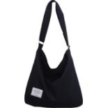 RRP £120 Set of 10 x ZhengYue Hobo Bag for Women, Canvas Crossbody Totes Beach Bag Simple Shoulder