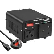 RRP £39.99 Cantonape 500W Voltage Transformer, 220/240 Volts to 110/120V Step Up Step Down Voltage