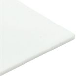 RRP £36 Set of 2 x 3mm Perspex White Gloss Acrylic Plastic Sheet Panel with Finished Polished