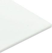 RRP £36 Set of 2 x 3mm Perspex White Gloss Acrylic Plastic Sheet Panel with Finished Polished