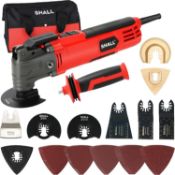 RRP £49.99 SHALL Oscillating Tool, 500W Oscillating Multitool Kit with 5° Oscillation Angle, Quick