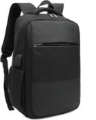 RRP £22.99 Laptop Backpack,Anti-Theft Business Travel Work Computer Rucksack,Water Resistant