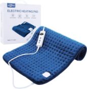 RRP £34.99 DISUPPO Heat Pad 17.7'' × 33.5'', Heated Cushion with 10 Heat Levels, 10-90 Min Timer