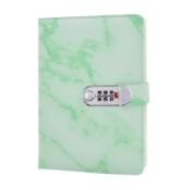 RRP £28 Set of 2 x PU Leather Notebook(Marble pattern), A5 Wire Binding Daily Notebook, Secret Lined