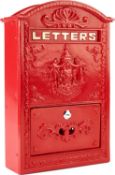 RRP £66.99 Safes uk Old Regency Elegant Large Metal Post Box Wall mounted with Lockable Water and