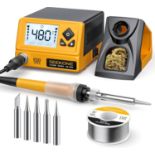 RRP £39.99 SEEKONE Soldering Station with LCD Display, Digital Solder Iron Station 60W °C/°F