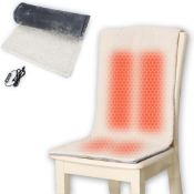 RRP £29.99 Heated Pad for Office Chair, USB Heated Seat Cushion, 10 Hours Timer & 3 Temperature