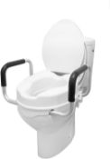 RRP £59.99 Pepe - Raised Toilet Seat with Handles, Toilet Seat Riser for Elderly 4 inch, Disabled
