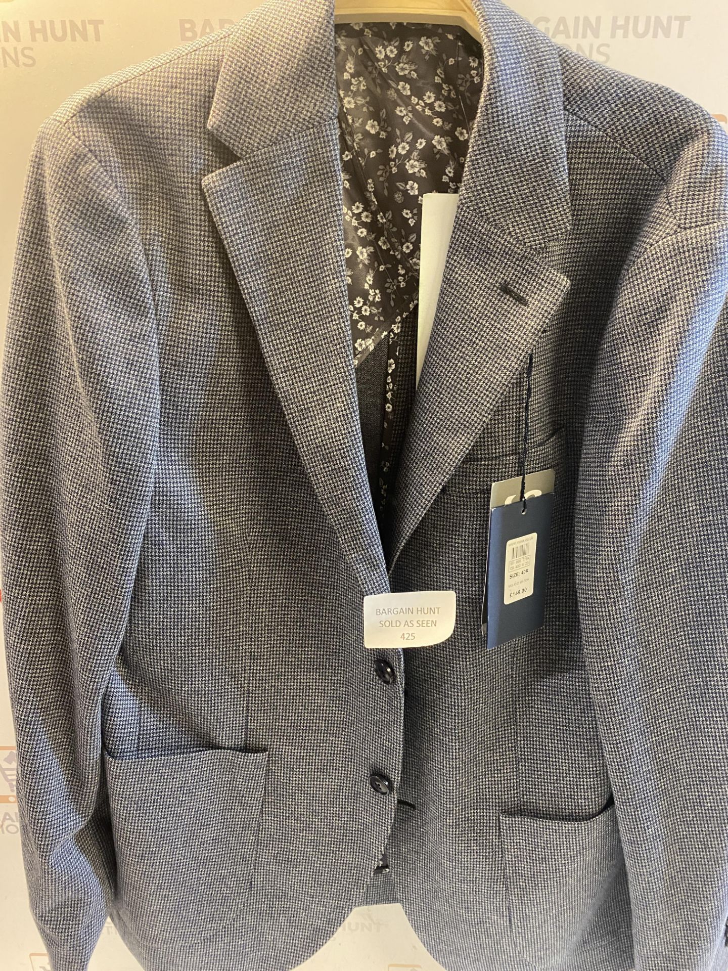 RRP £149 MOSS Men's Jacket, Regular Fit Blazer, Size 40R