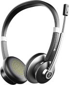 RRP £39.99 Earbay Wireless Headset with Microphone, Bluetooth Headset Noise Canceling, Bluetooth