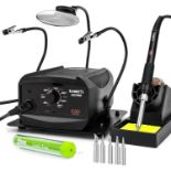 RRP £45.99 KAIWEETS 60W Soldering Station, with Helping Hands Soldering Station/Soldering Iron