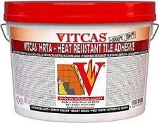 RRP £29.99 VITCAS Heat Resistant Tile Adhesive – Ceramic Tile Glue – Fireproof - Excellent