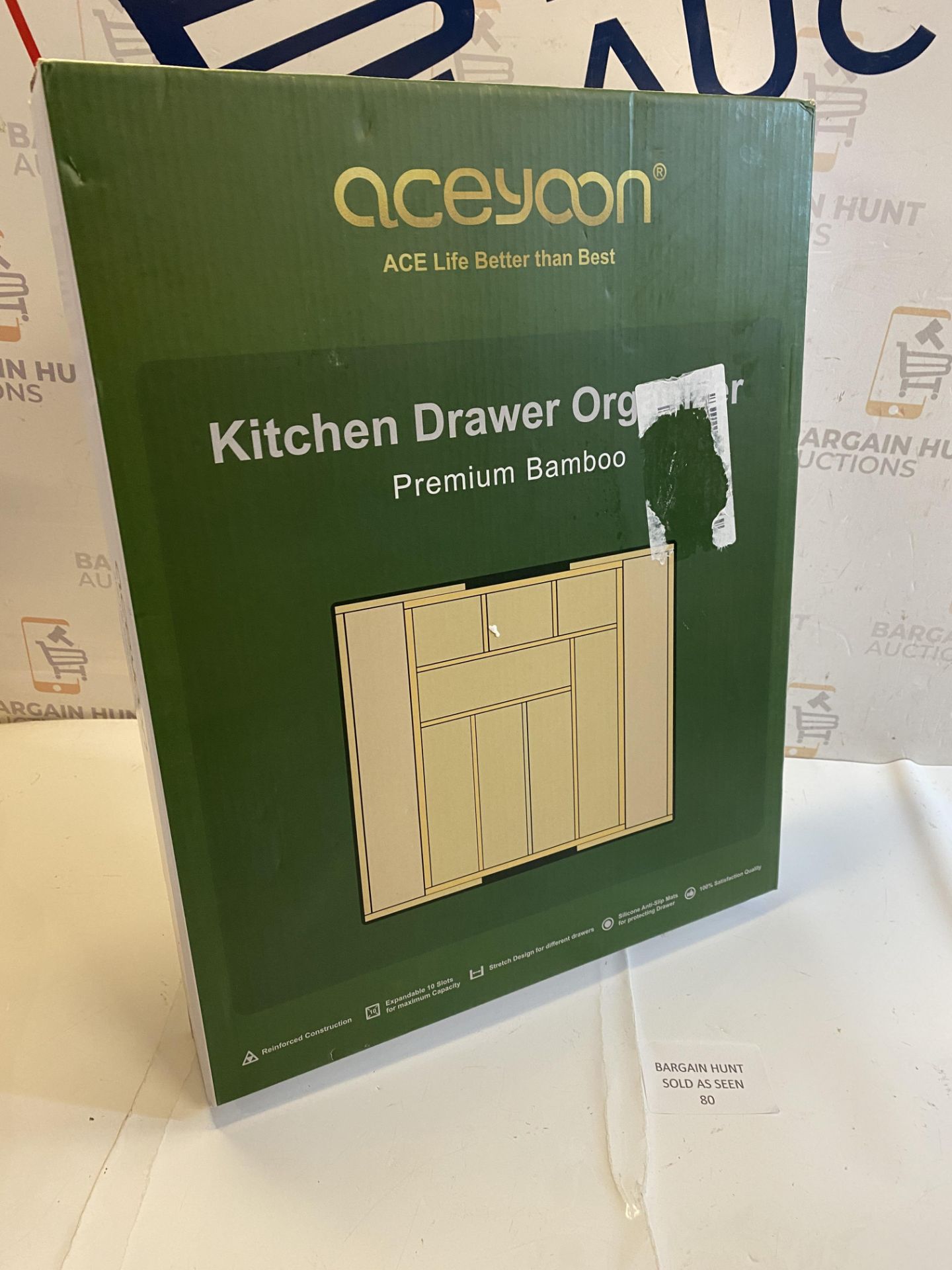 RRP £24.99 aceyoon Drawer Organiser Expandable, Bamboo Cutlery Tray Kitchen Drawer Dividers 8 to - Image 2 of 2